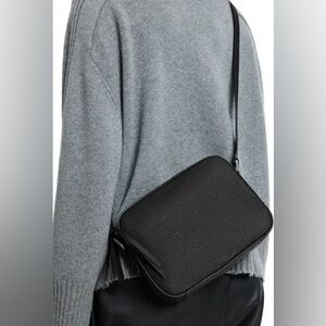 All Saints Leather Camera Crossbody Bag